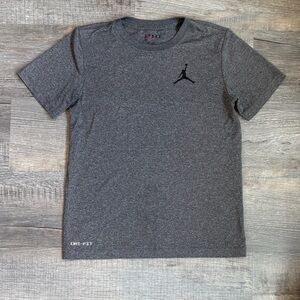Jordan Dri-Fit Gray Short Sleeve Tee